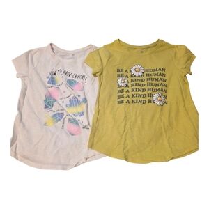 SO Kids Short Sleeve Tees - White and Yellow